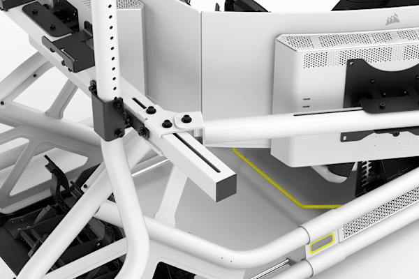 GT Cockpit Triple Monitor Expansion Kit (white)